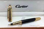 Cartier Panthere Rollerball Pen Replica Black and Gold for Mens Gift
